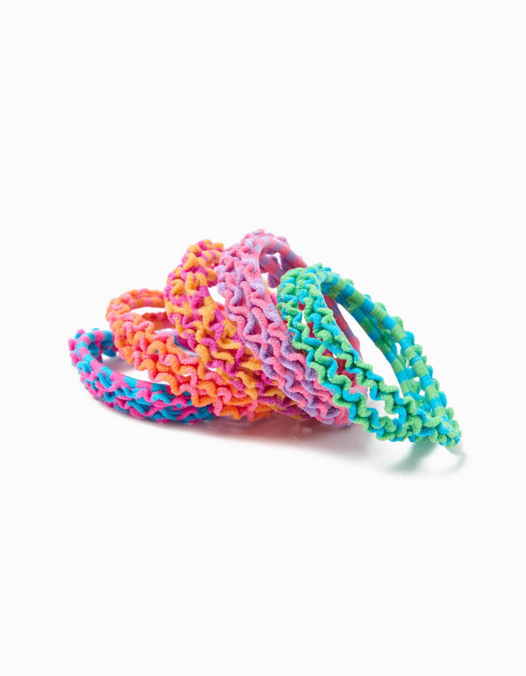 Pack 10 El&aacute;sticos de Cabelo, Menina, Multicor