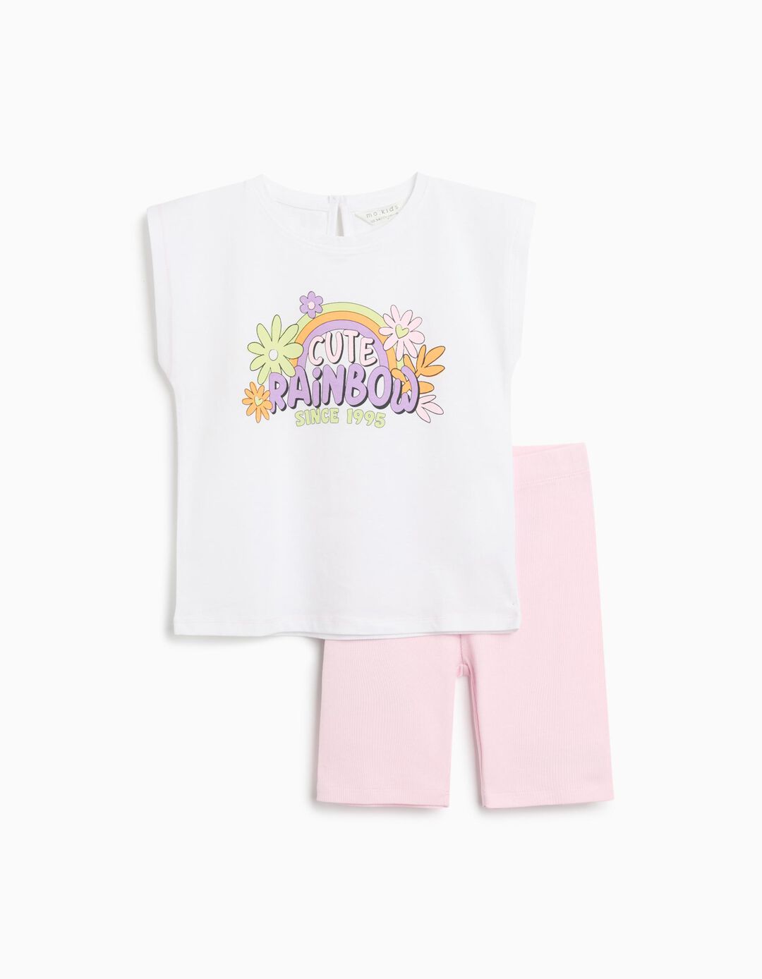 Conjunto T-shirt e Leggings, Menina, Rosa Claro 