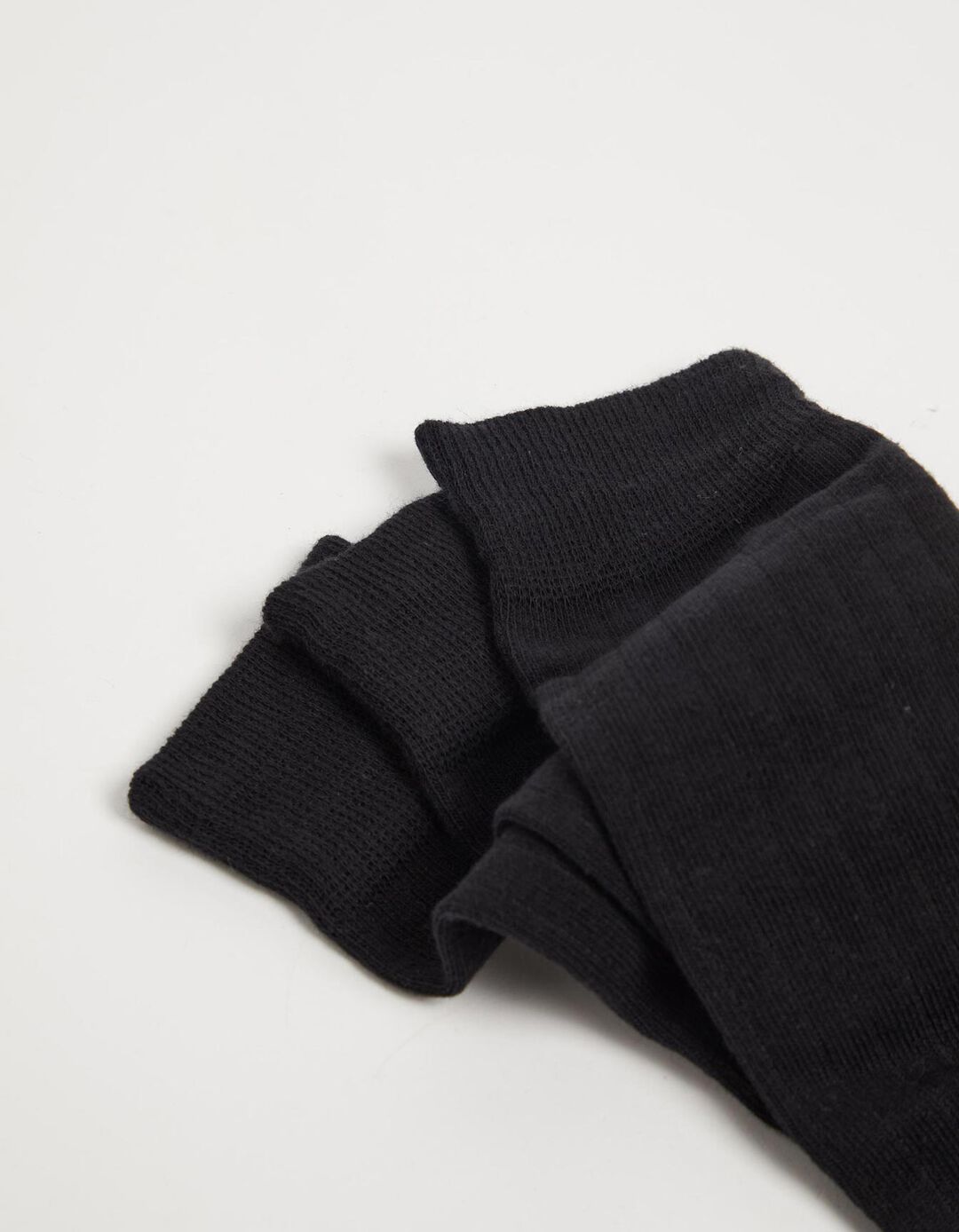 Pack 3 Pares de Meias Altas Caneladas, Mulher, Preto