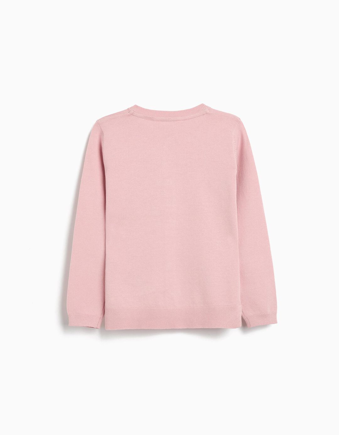 Casaco de Tricot, Menina, Rosa Claro