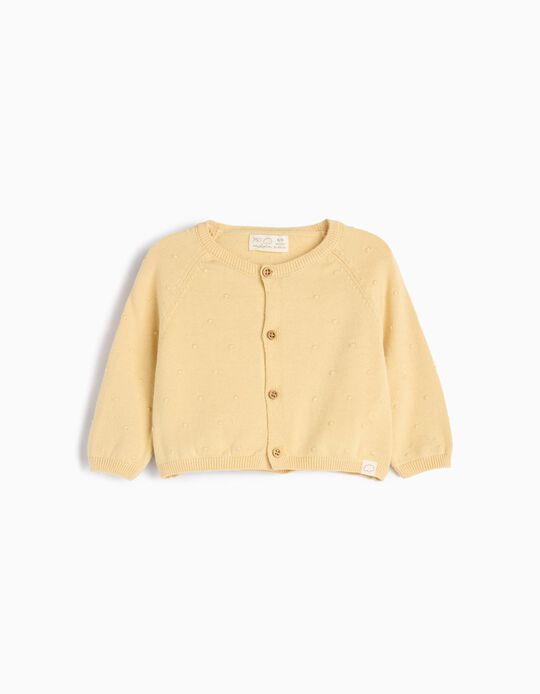 Comprar Online Casaco de Malha, Recém-nascido, Amarelo Claro