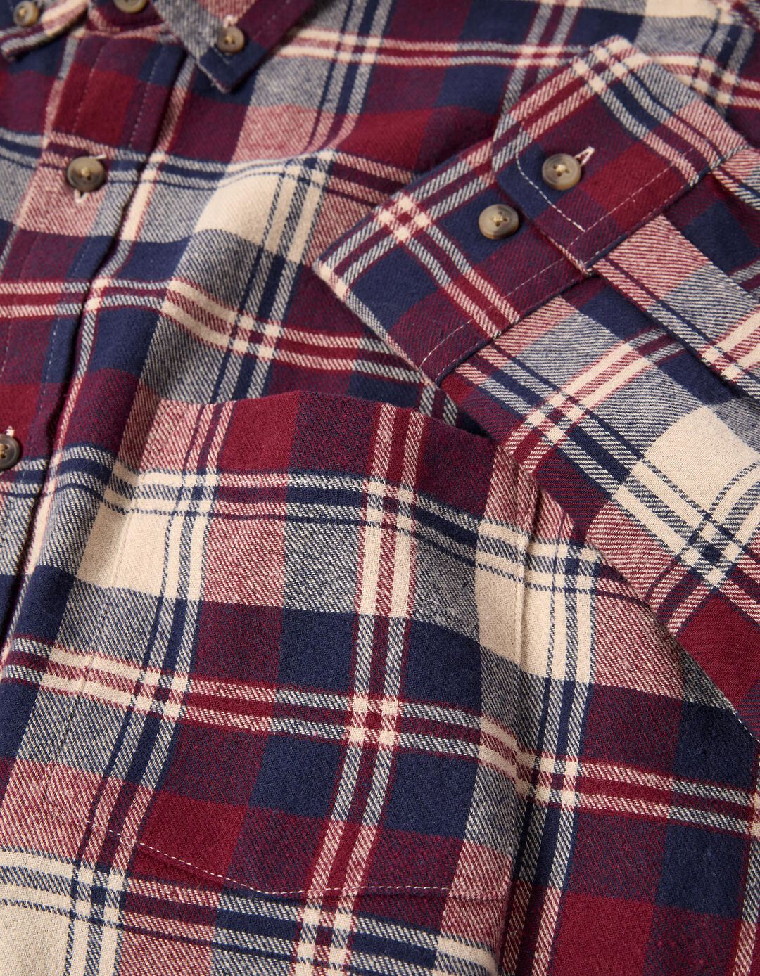 Camisa Flanela de Xadrez, Homem, Vermelho Escuro