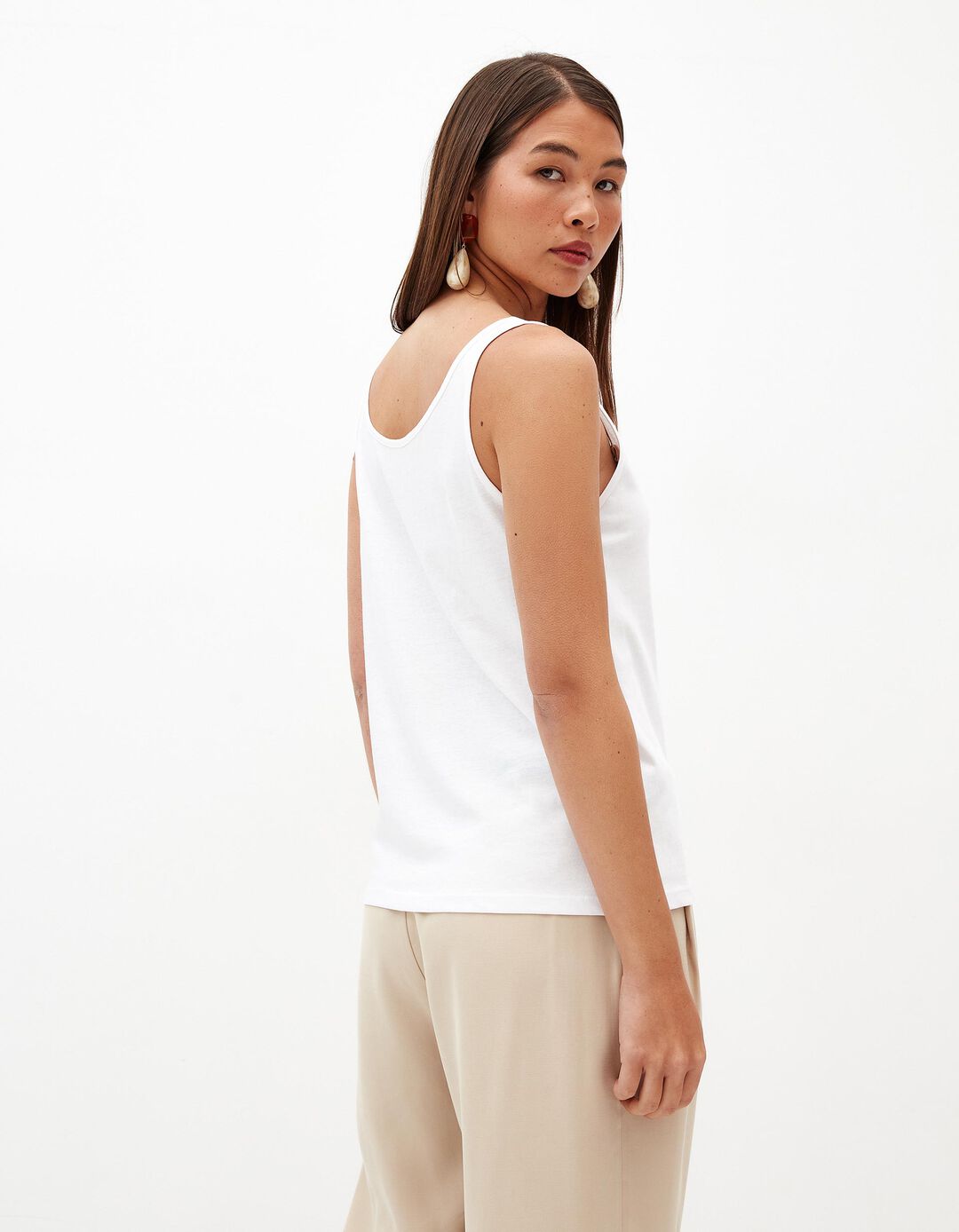 Top Básico, Mulher, Branco