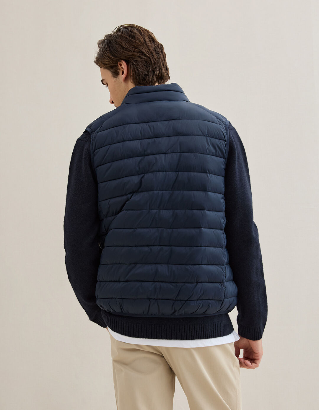 Colete Acolchoado, Homem, Azul Escuro