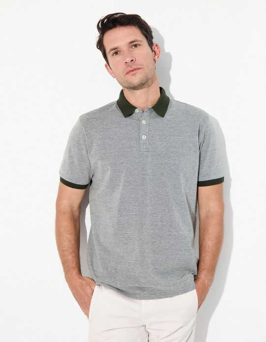 Comprar Online Polo Piquet Manga Curta, Homem, Verde Escuro