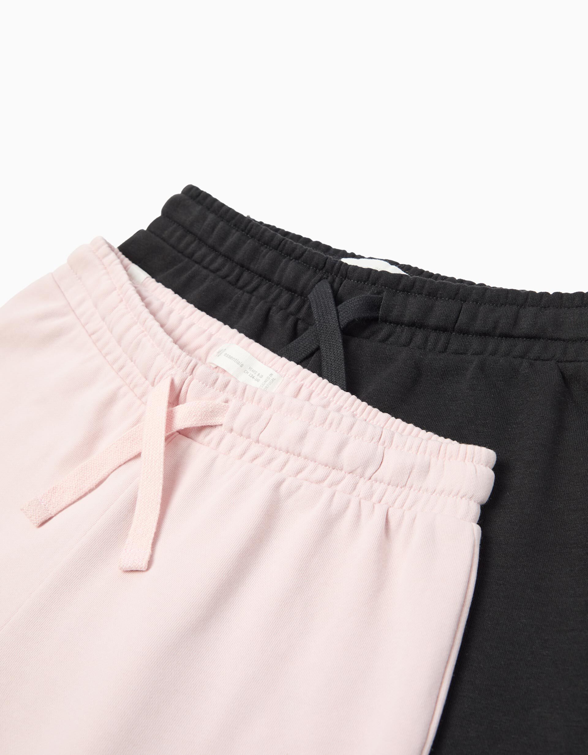 Comprar Online Pack 2 Joggings De Felpa, Menina, Rosa Claro