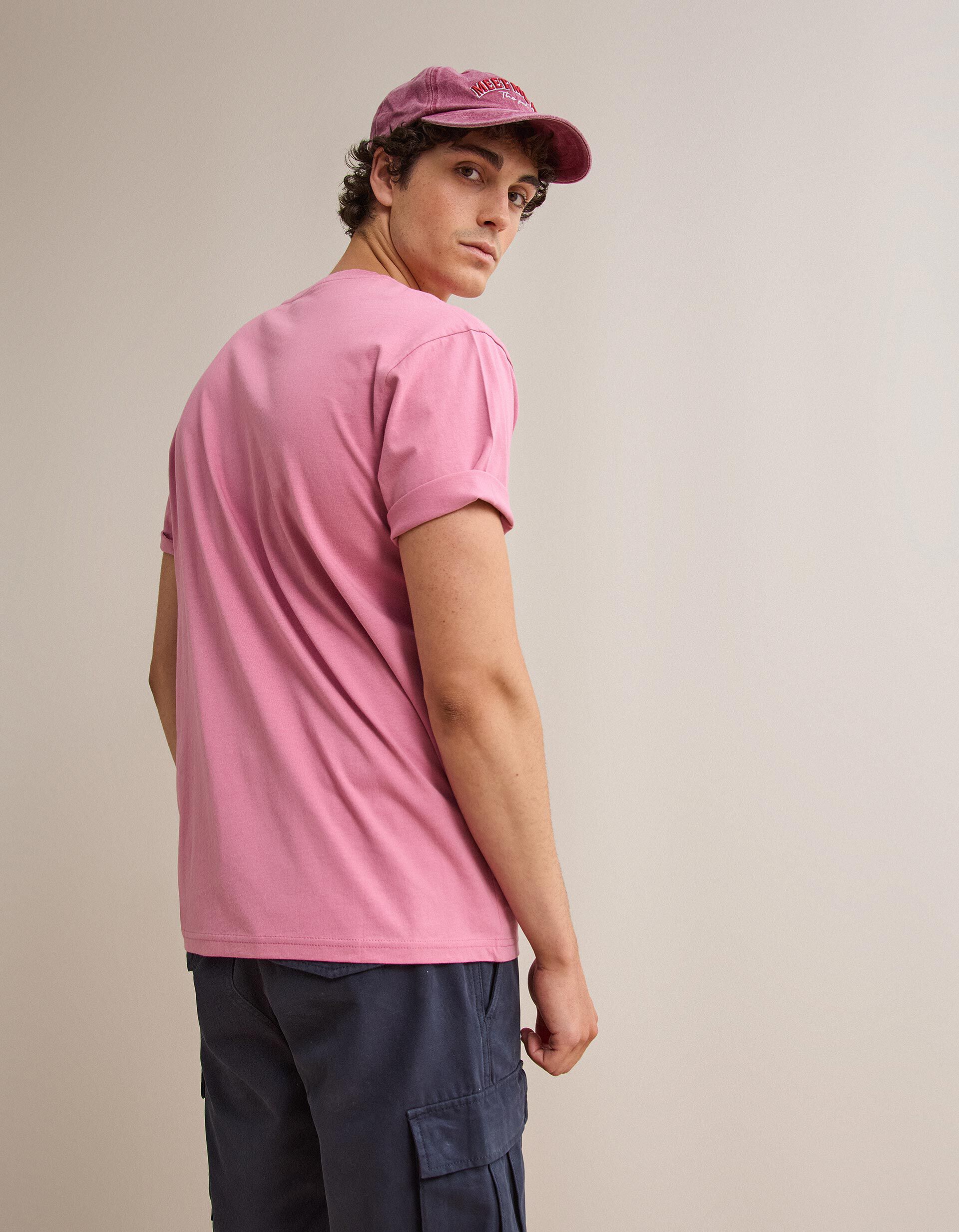 Comprar Online T-shirt Manga Curta, Homem, Rosa