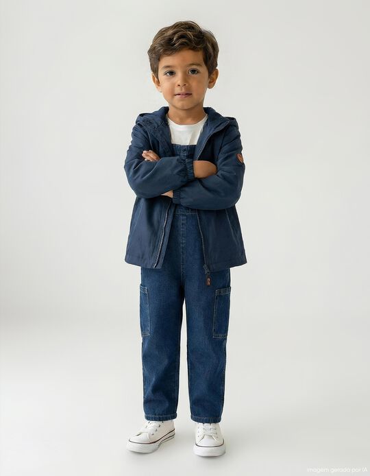 Comprar Online Parka com Capuz, Menino, Azul Escuro