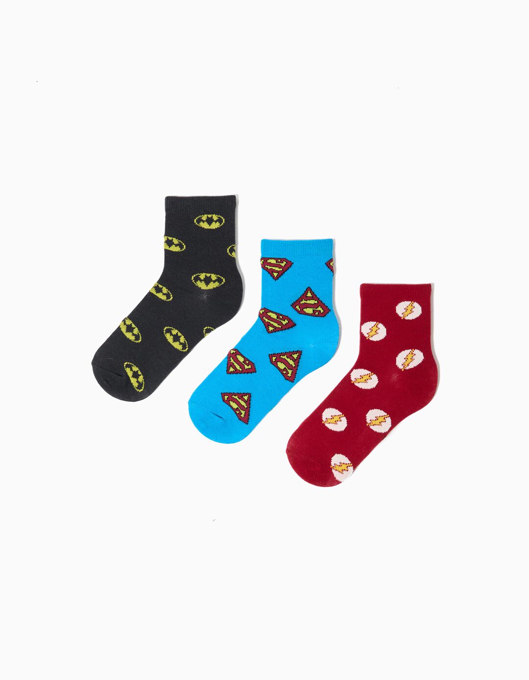 Pack 3 Pares de Meias 'Liga da Justiça', Menino, Multicor