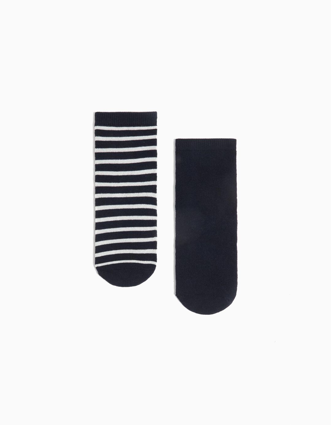 Pack 2 Pares de Meias Antiderrapantes, Menino, Preto