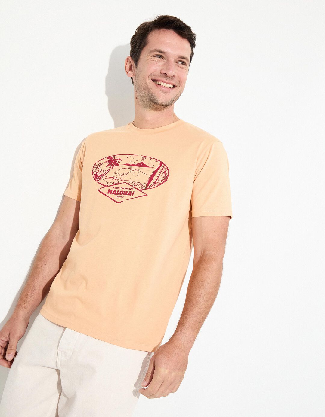 T-shirt Jersey, Homem, Amarelo Escuro