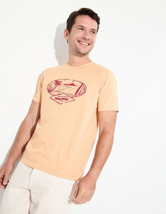 Comprar Online T-shirt Jersey, Homem, Amarelo Escuro