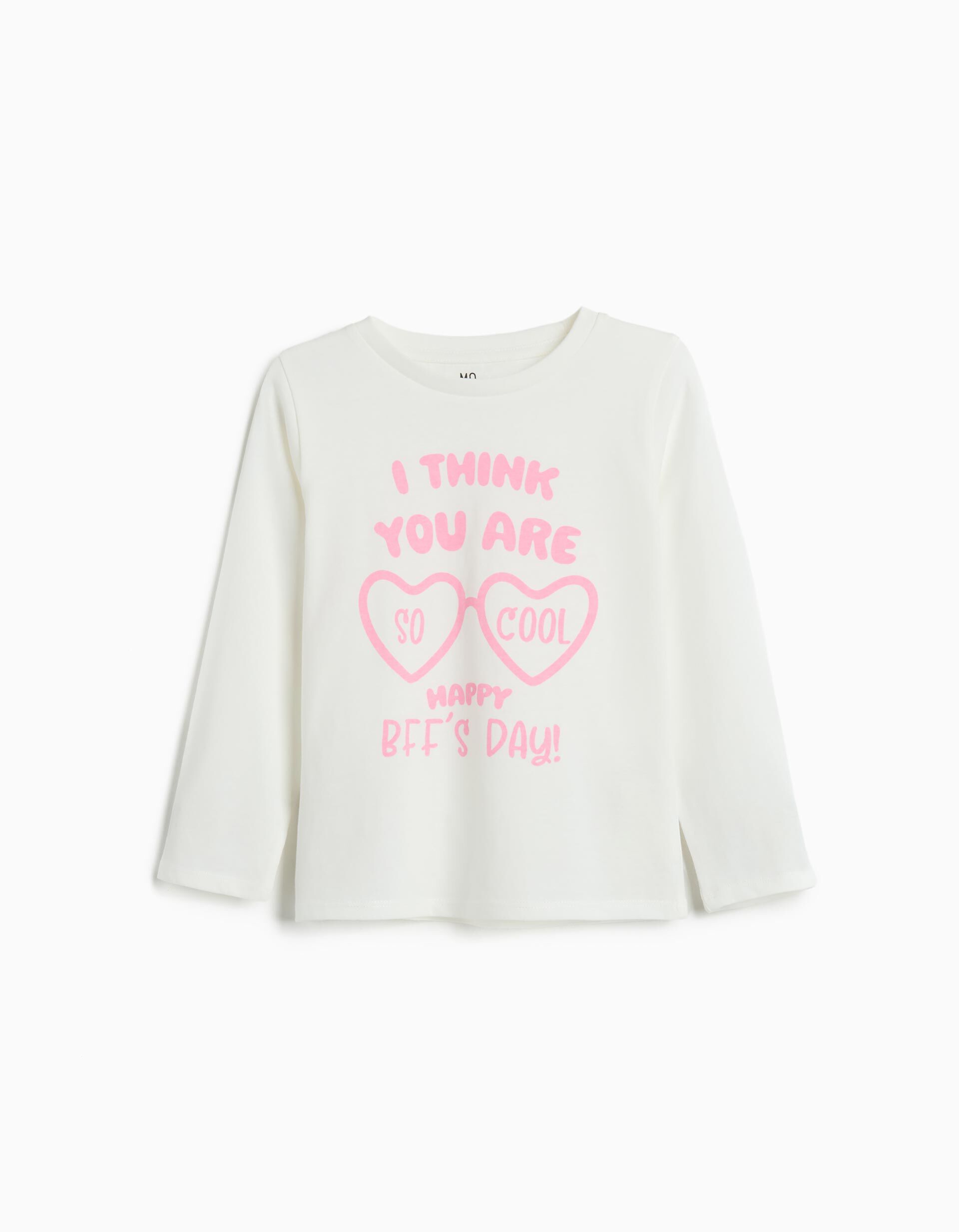 Comprar Online T-shirt Manga Comprida, Menina, Cru