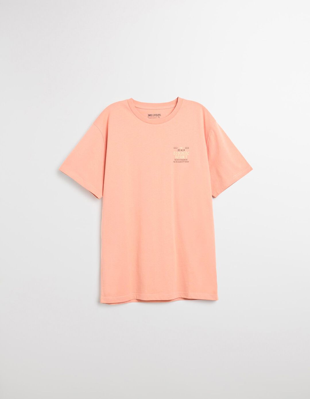 T-shirt Jersey Print, Homem, Laranja Claro 