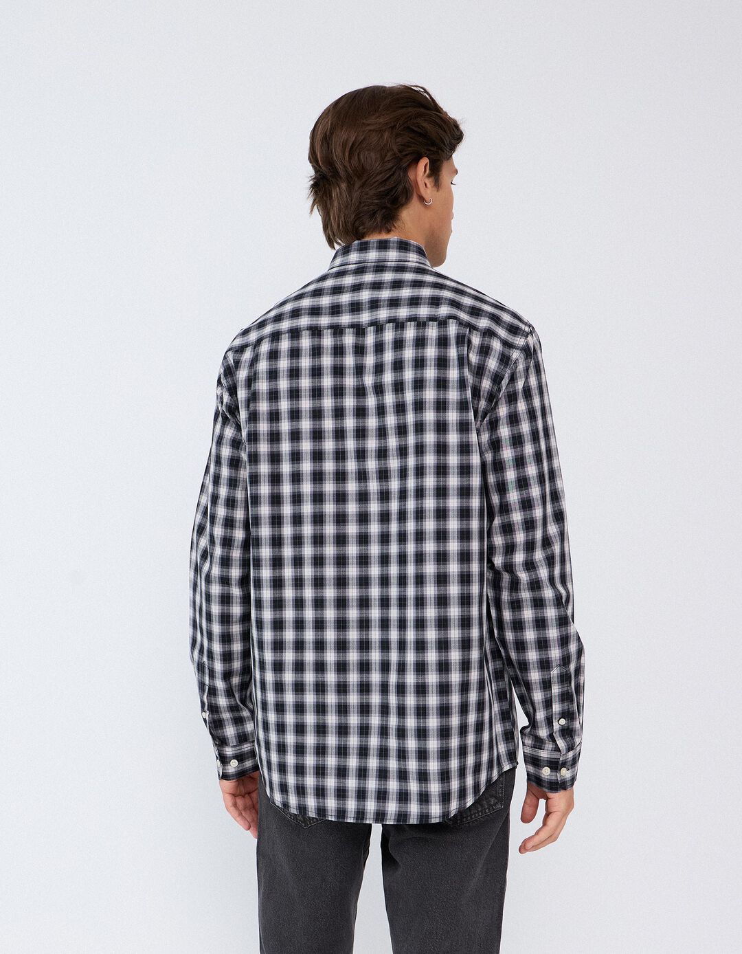 Camisa De Popelina, Homem, Cinzento