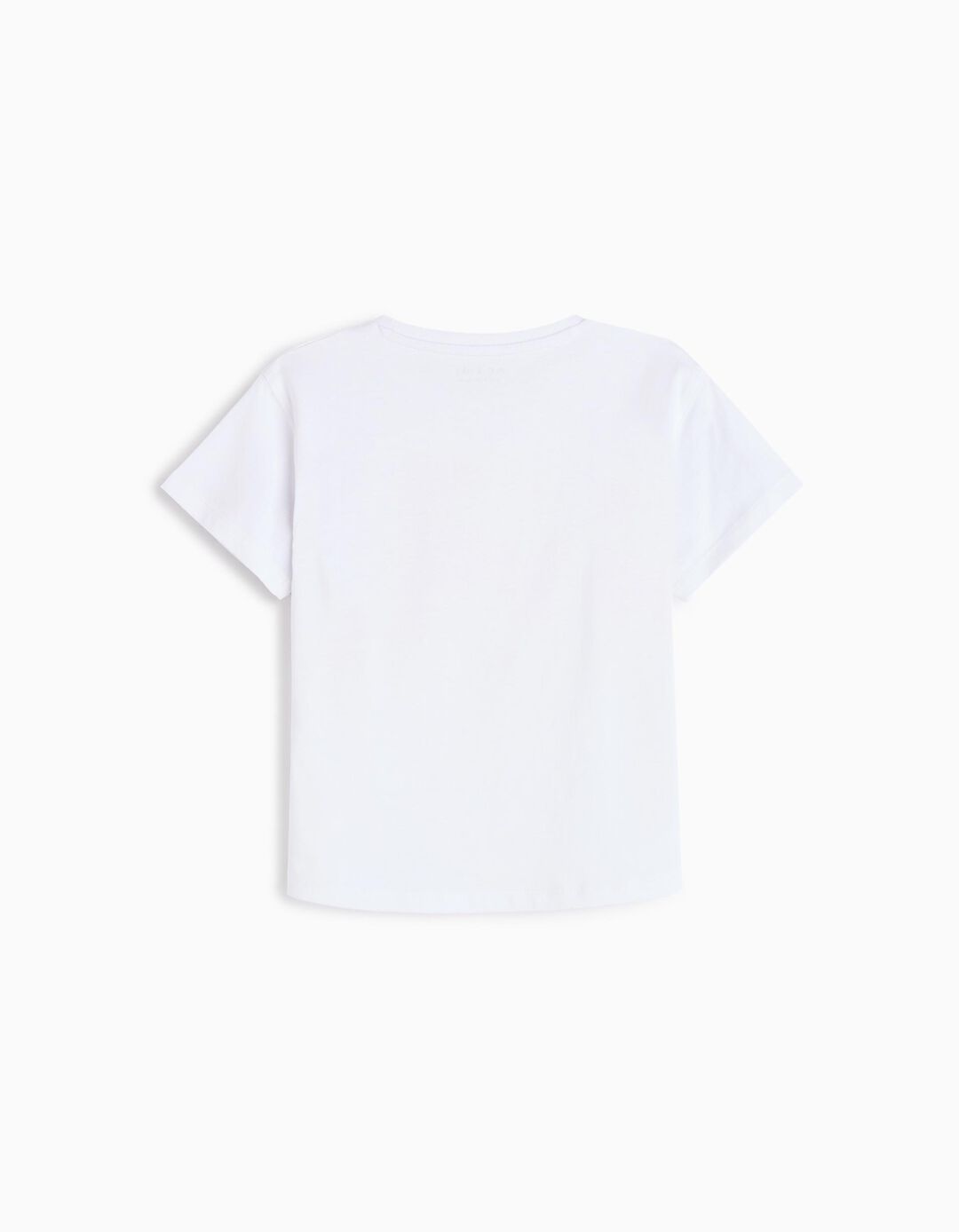 T-shirt Print, Menina, Branco