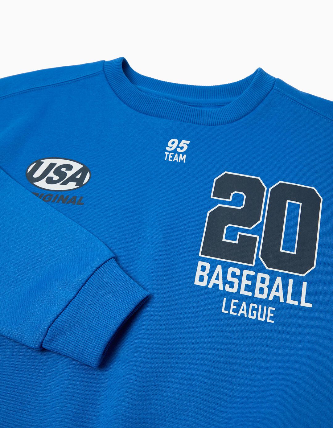 Sweatshirt de Felpa, Menino, Azul