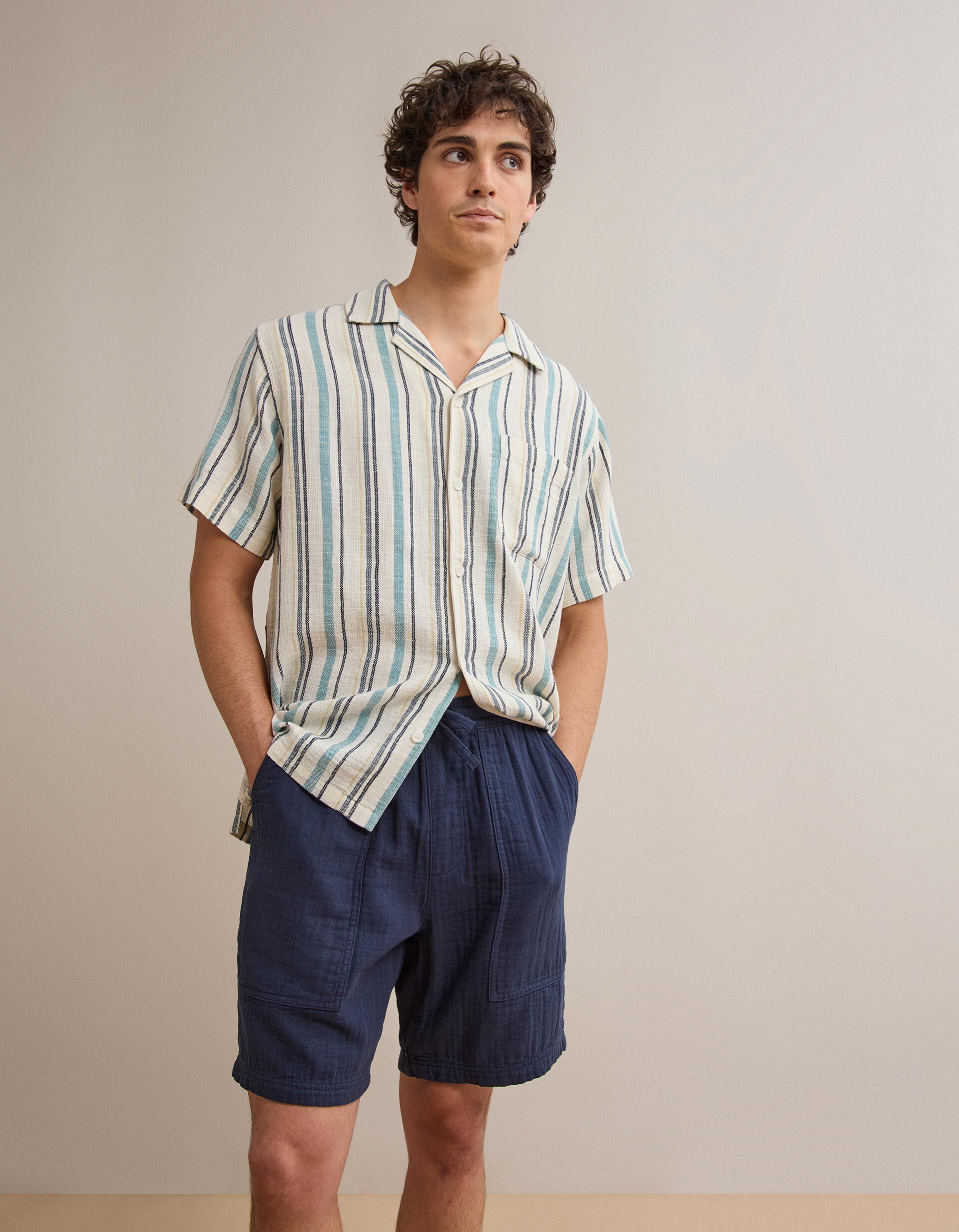 Comprar Online Camisa Riscas, Homem, Azul