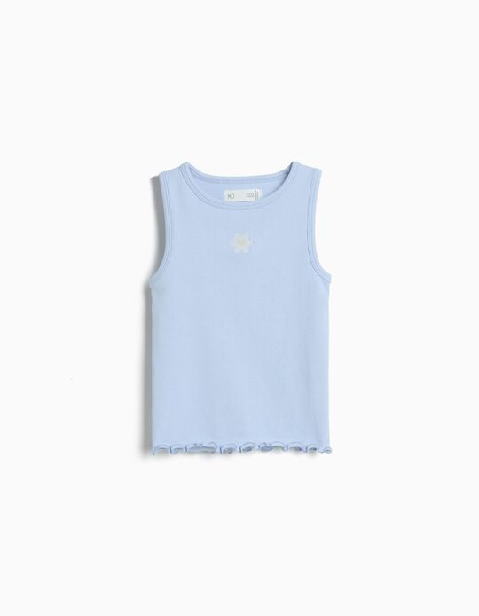 Comprar Online Top Canelado, Menina, Azul Claro 