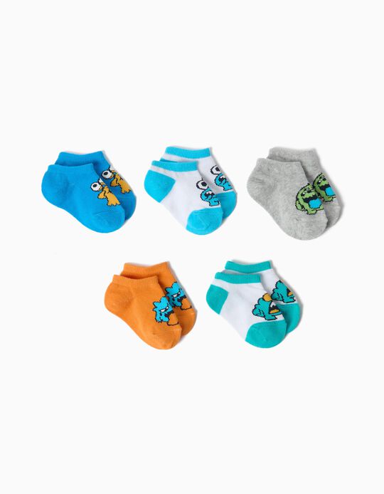 Comprar Online Pack 5 Pares de Meias Tornozelo, Menino, Multicolor