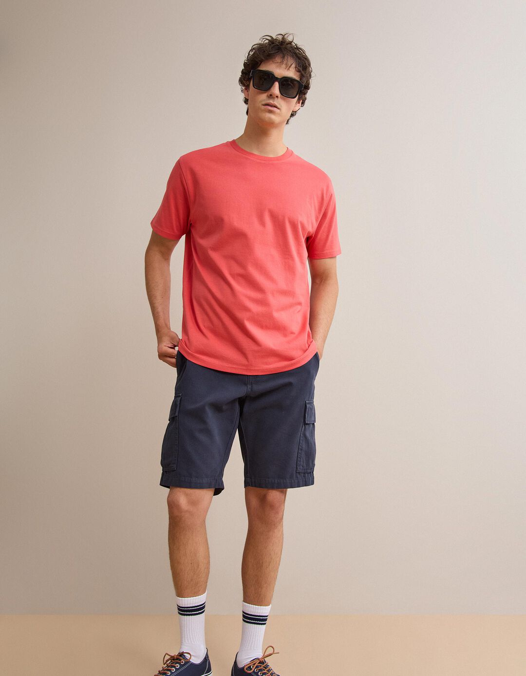 T-shirt Manga Curta, Homem, Vermelho