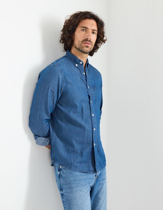Comprar Online Camisa de Ganga, Homem, Azul