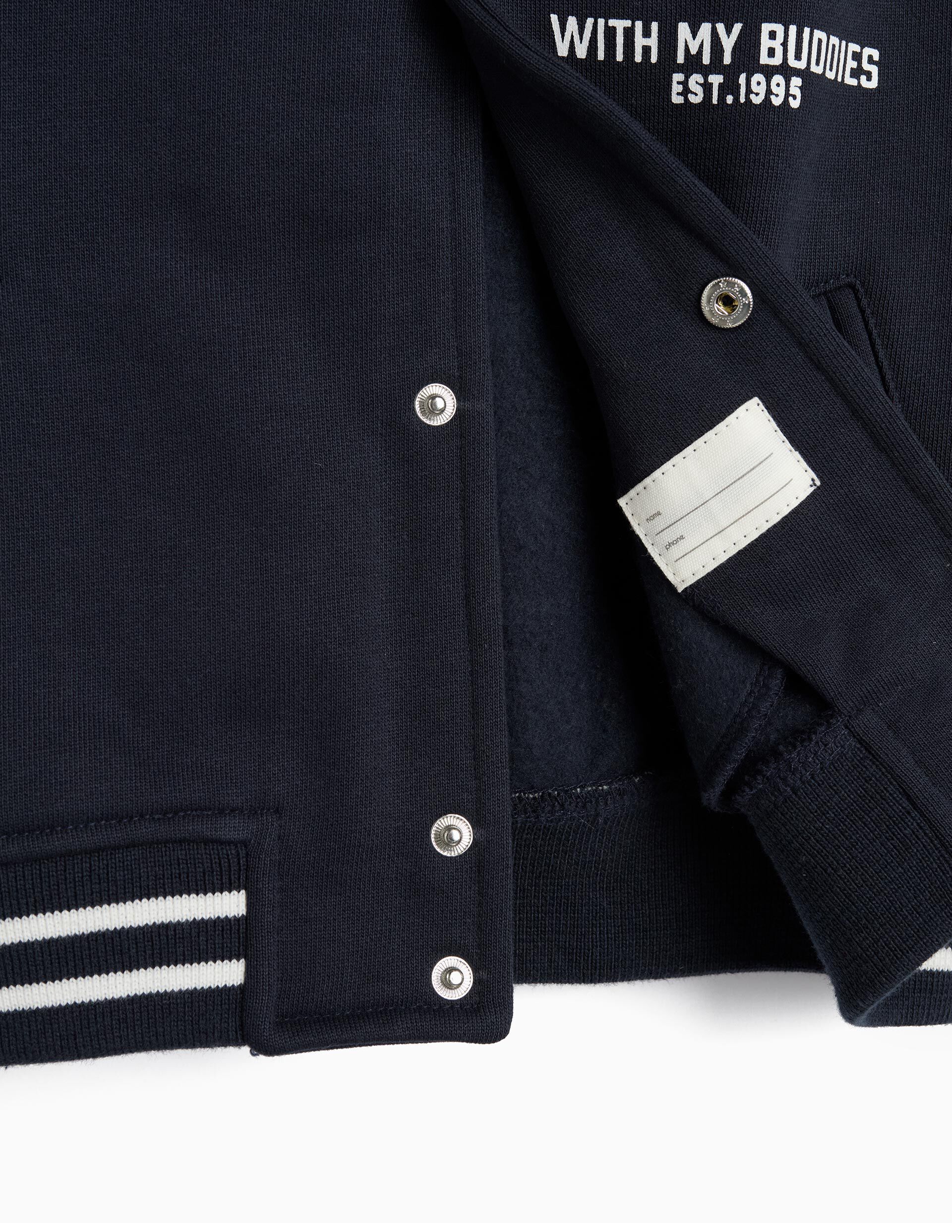 Comprar Online Bomber De Felpa, Menino, Azul Escuro