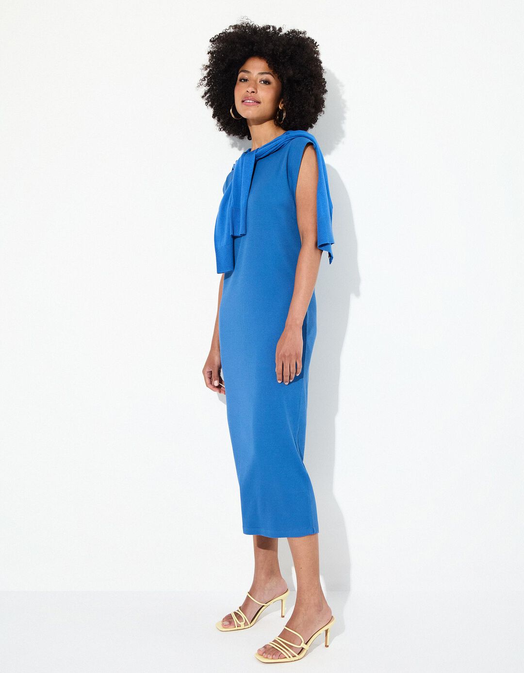 Vestido Comprido, Mulher, Azul