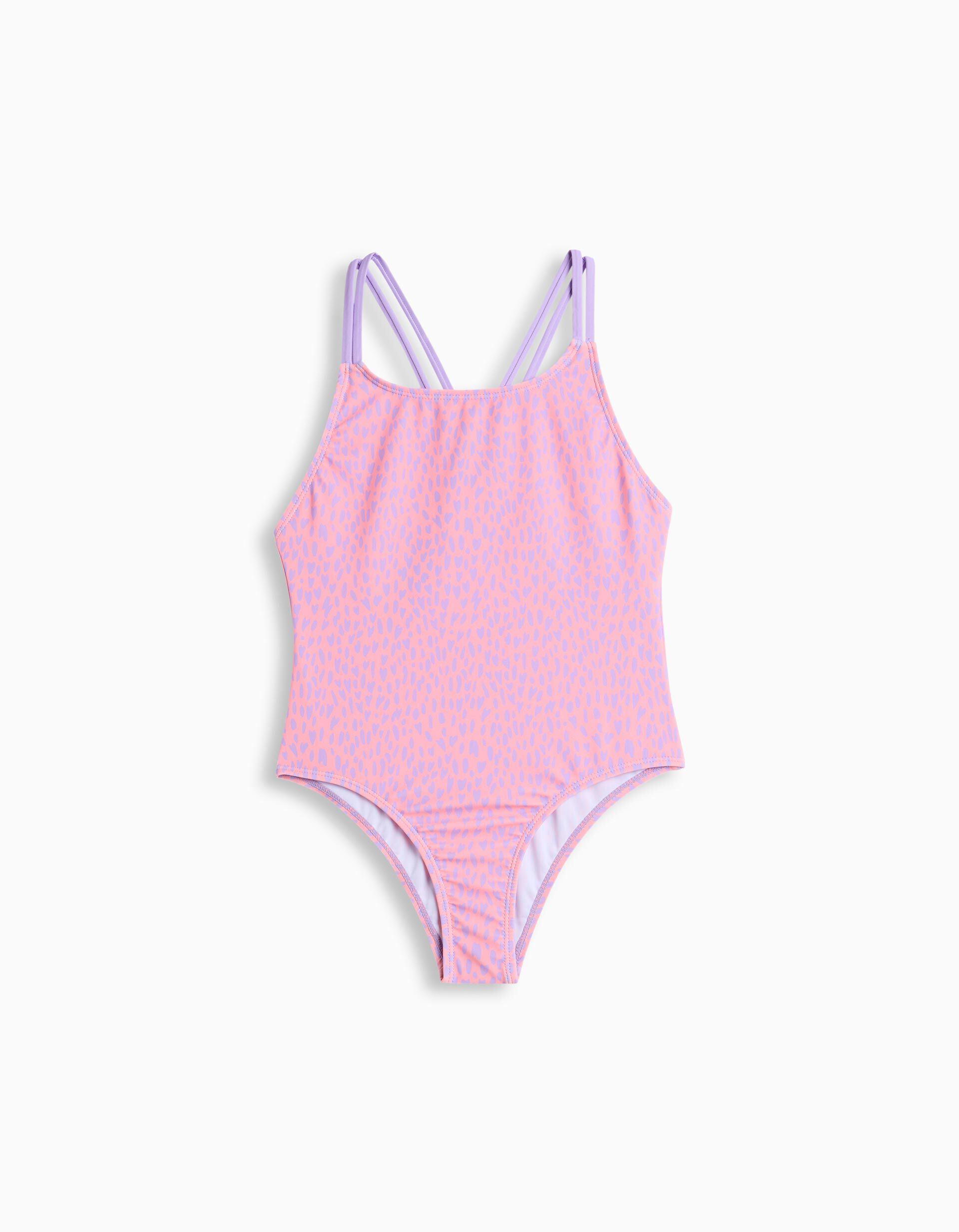 Comprar Online Fato de Banho, Menina, Laranja Claro