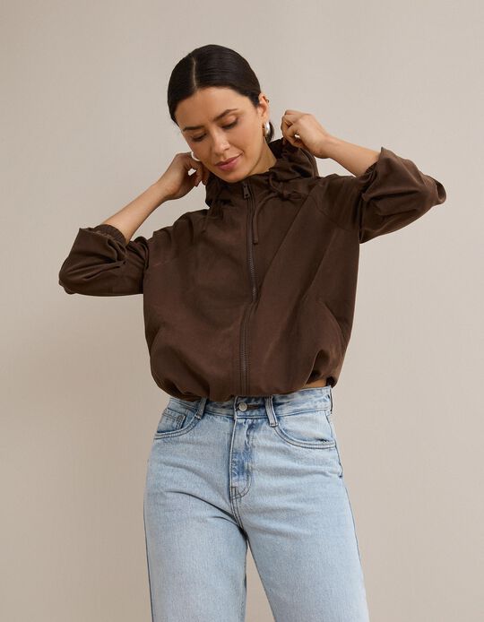 Comprar Online Parka Com Capuz, Mulher, Castanho 