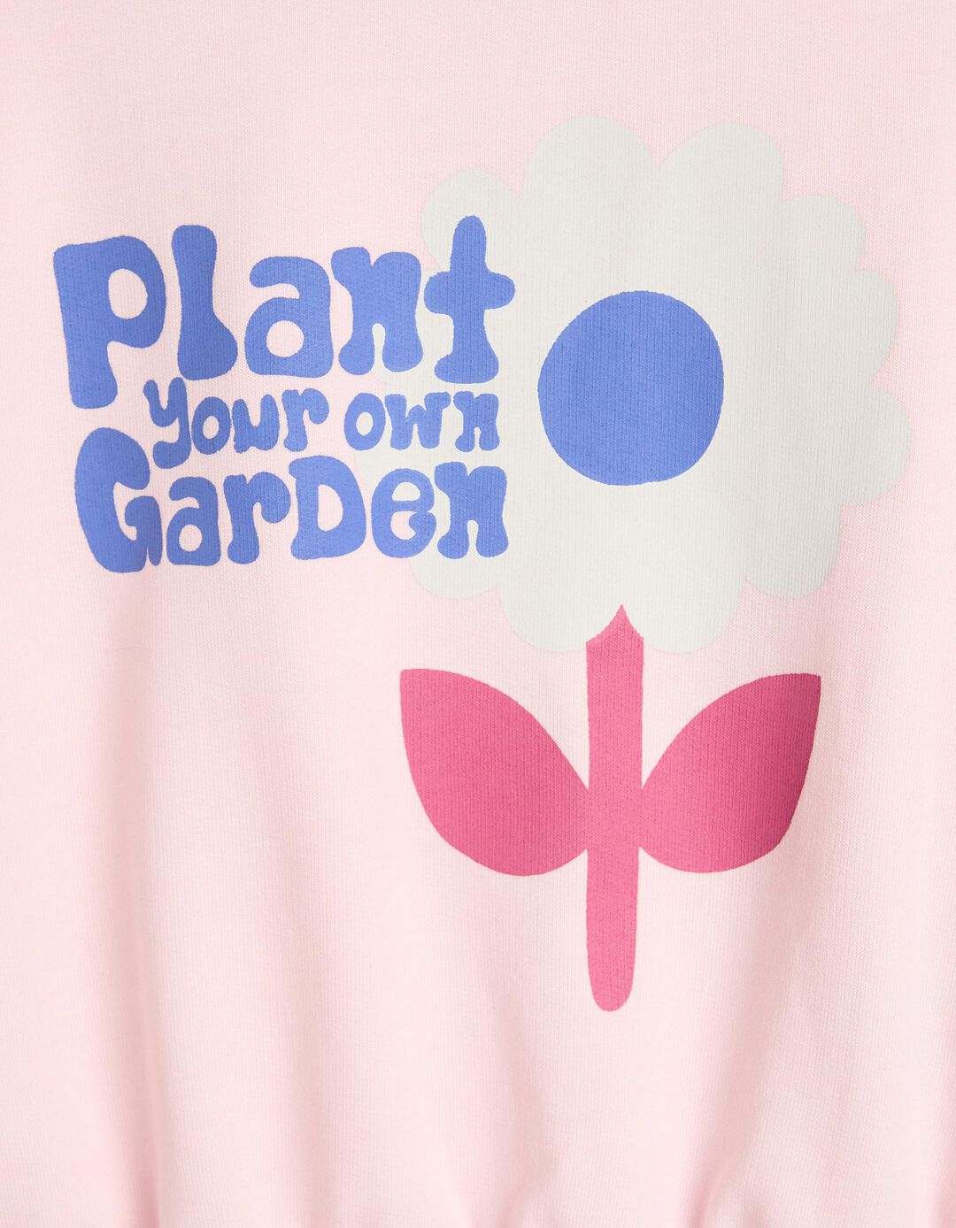 Sweatshirt De Felpa Estampada, Menina, Rosa Claro