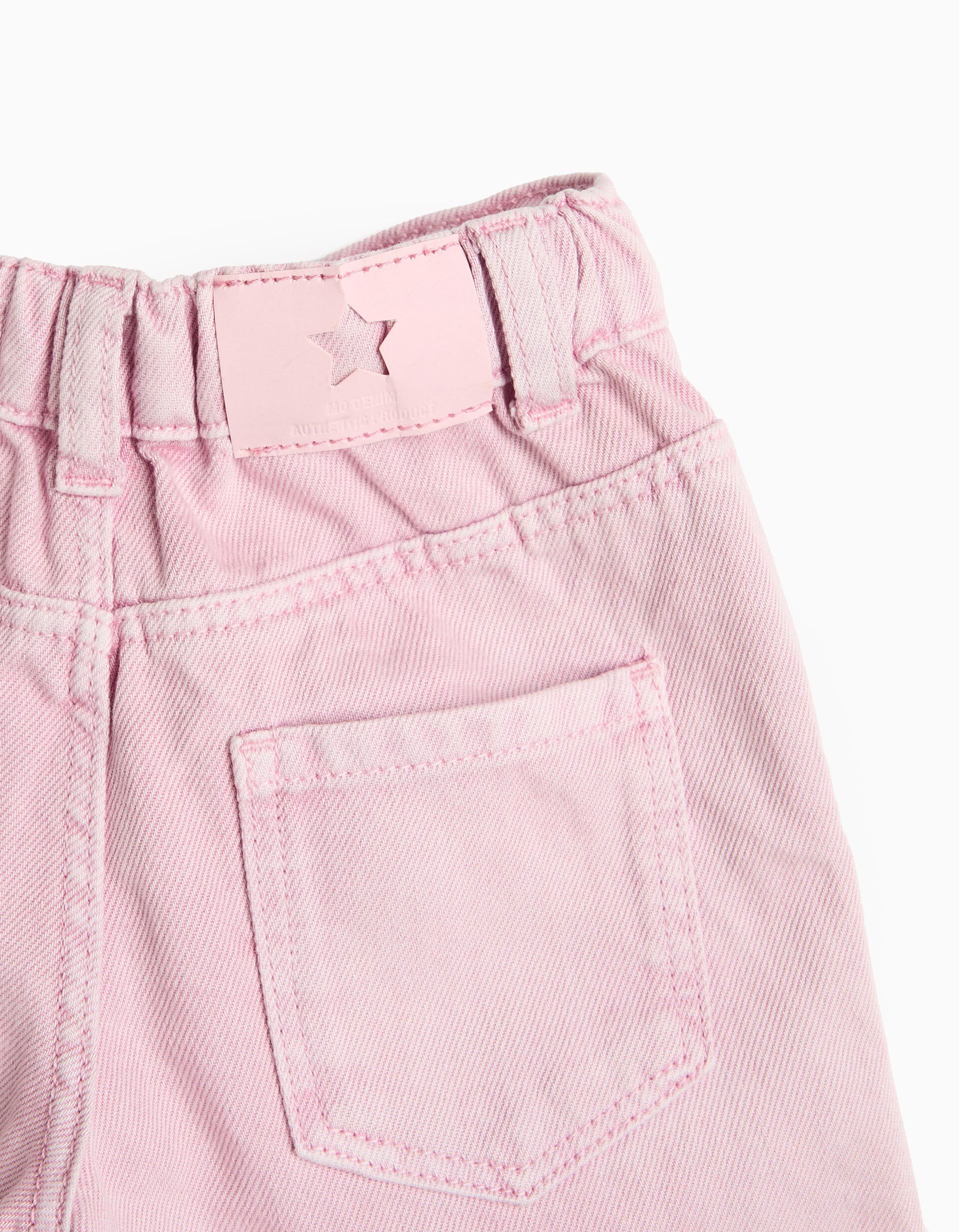 Comprar Online Cal&ccedil;as Wide Leg, Menina, Rosa Claro