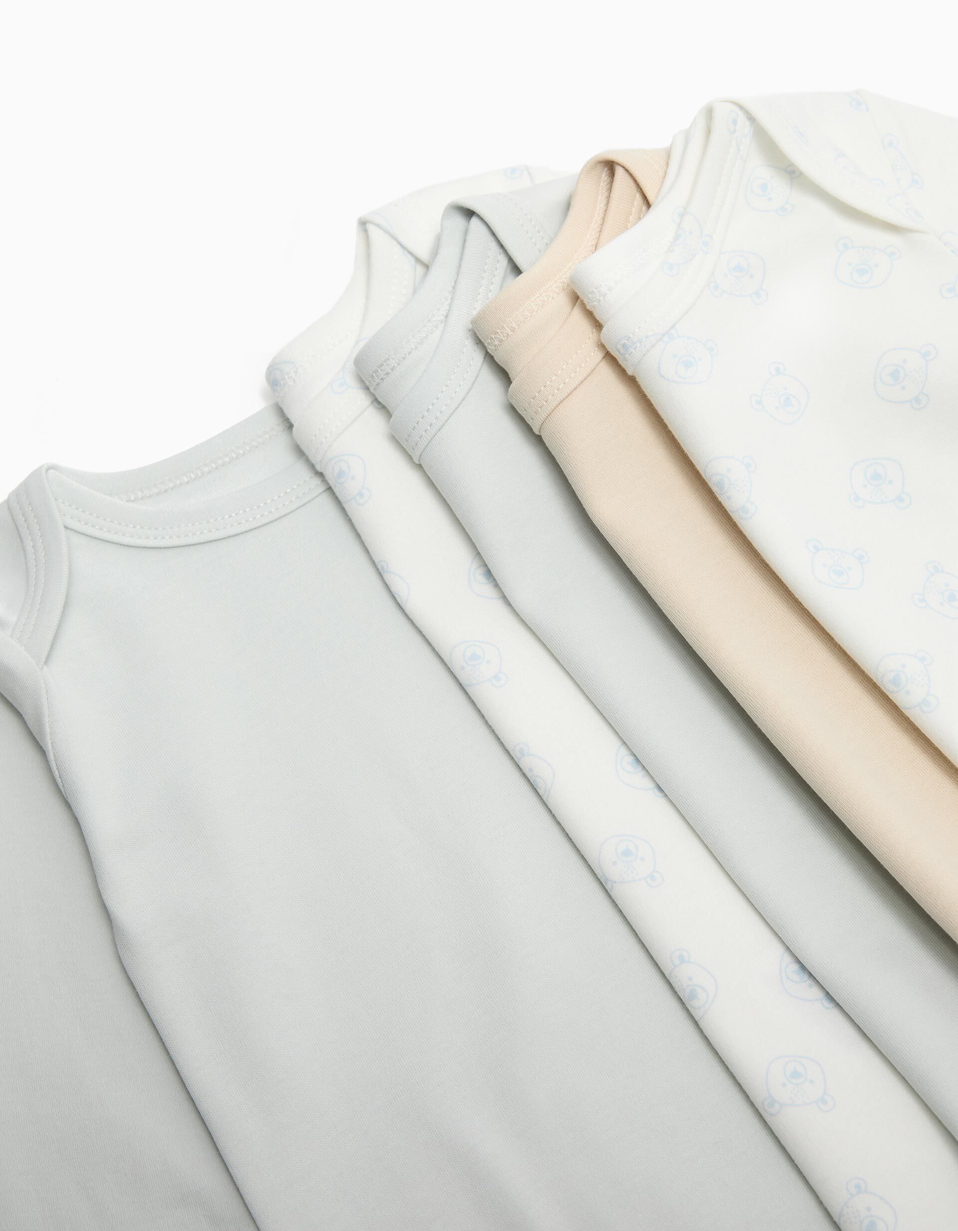 Comprar Online Pack 5 Bodies de Manga Comprida, Beb&eacute;, Multicor