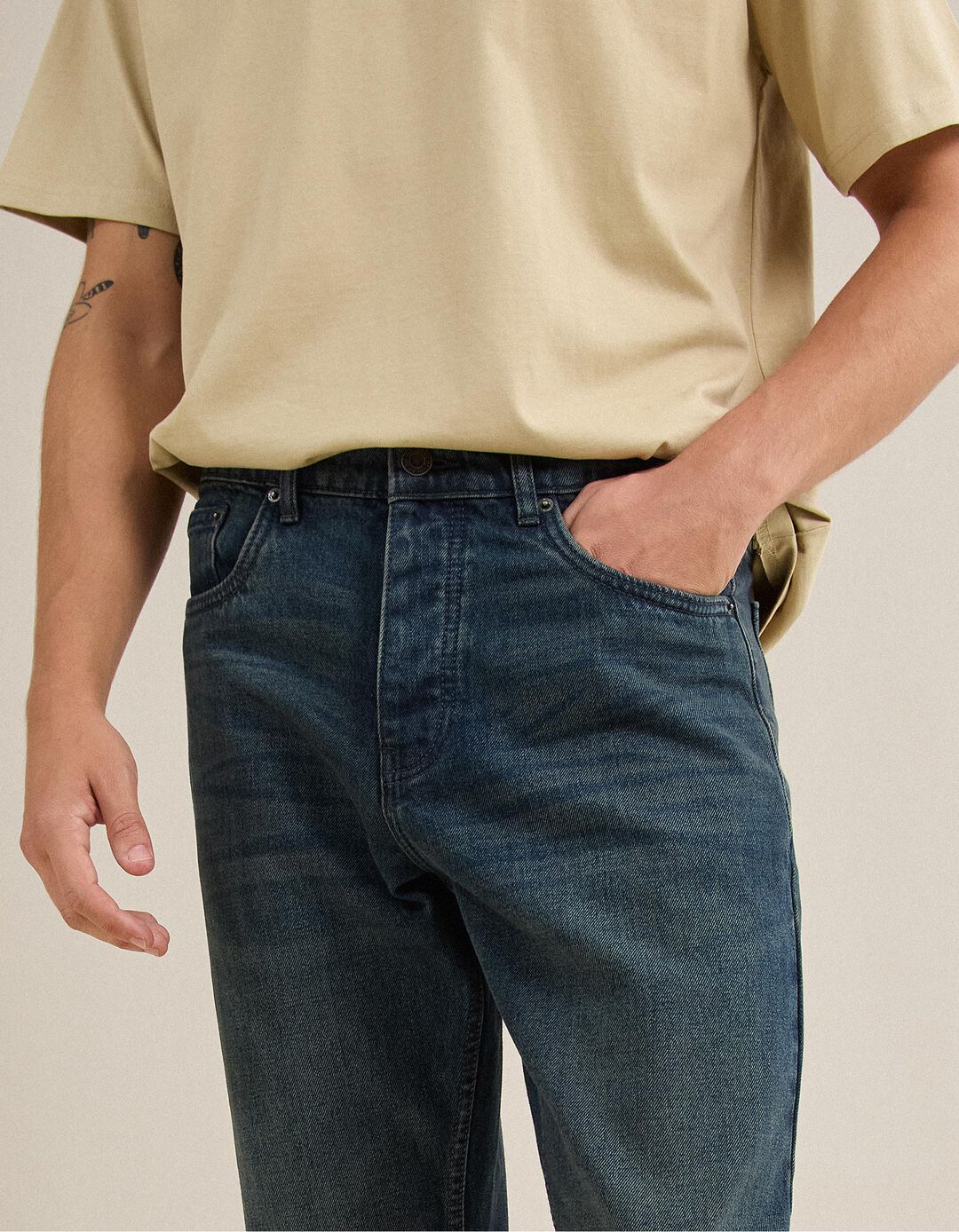 Jeans 'Slim Fit', Homem, Azul