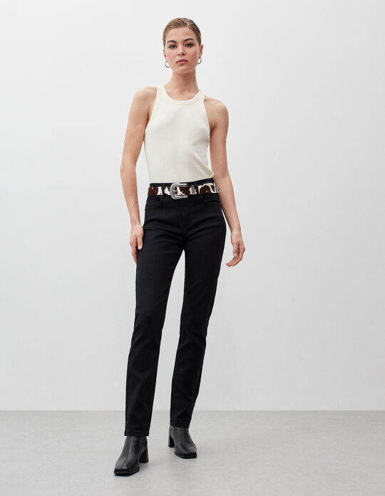 Comprar Online Jeans Slim Fit, Mulher, Preto