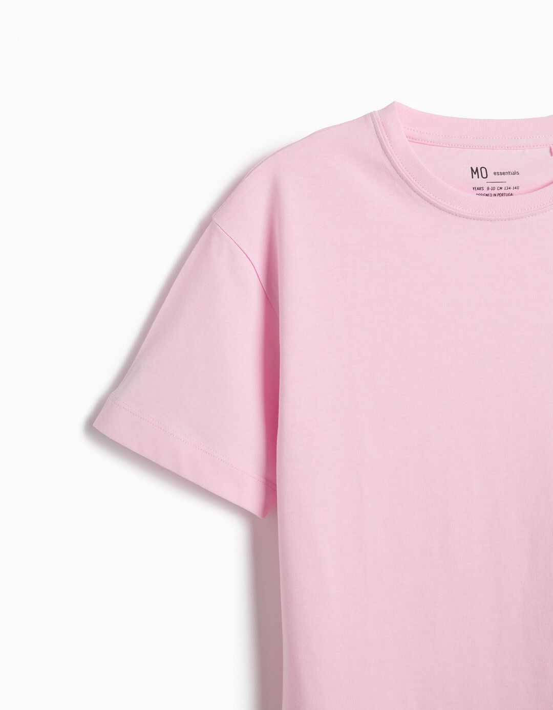 T-shirt Manga Curta, Menina, Rosa Claro 