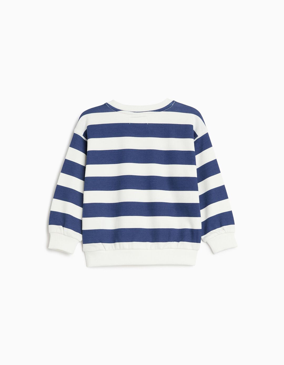 Sweatshirt De Felpa &Agrave;s Riscas, Menino, Azul Escuro