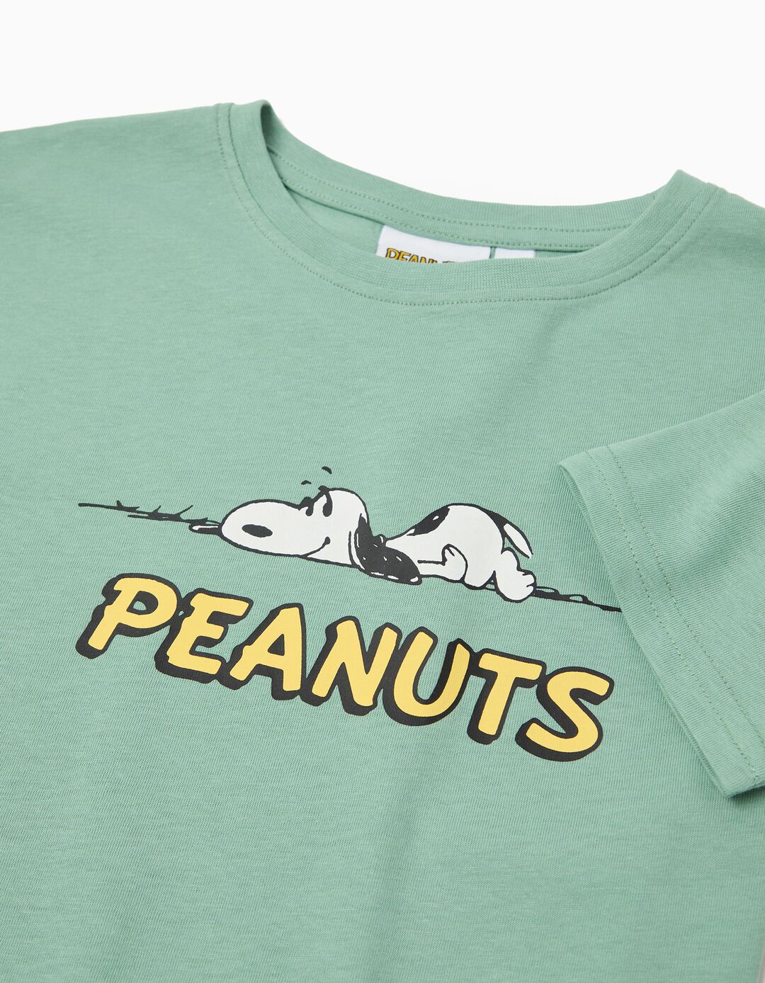 T-shirt 'Snoopy', Menino, Verde Claro