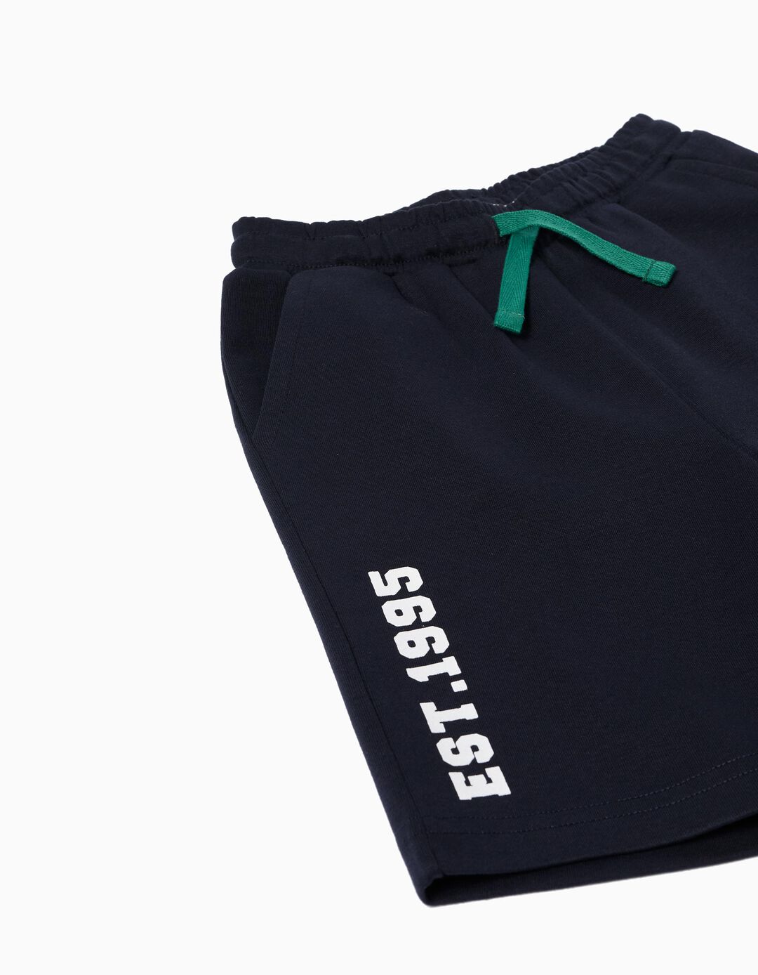 Conjunto T-shirt e Calções Fleece, Menino, Azul