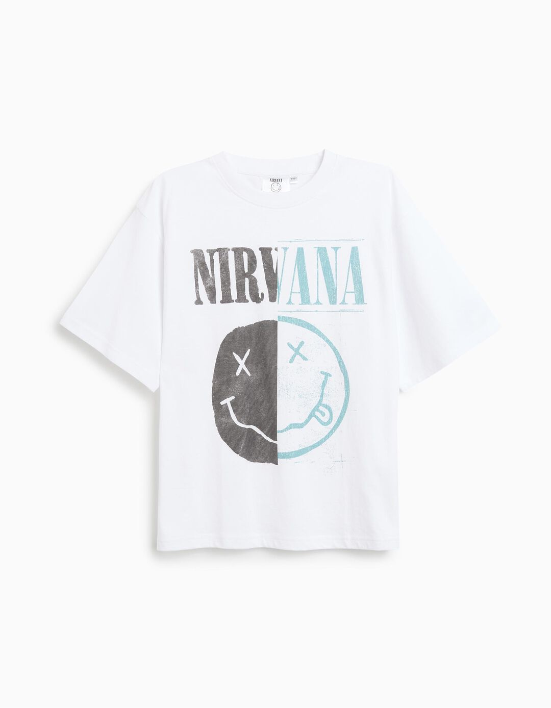 T-shirt 'Nirvana', Menino, Branco