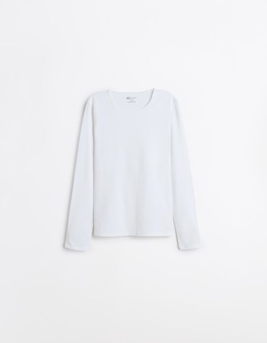 Comprar Online Camisola De Manga Comprida, Mulher, Branco