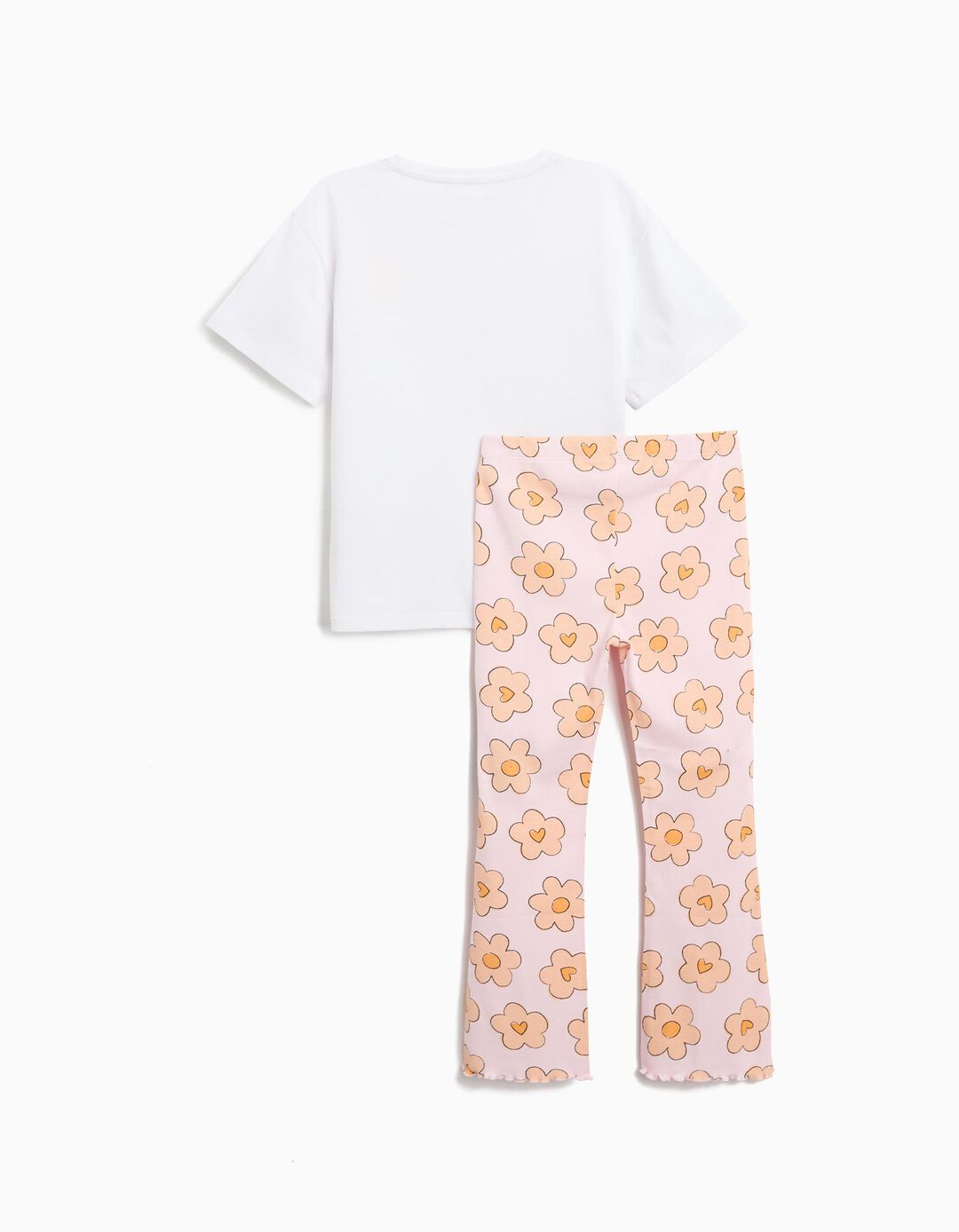 Conjunto T-shirt e Leggings, Menina, Rosa Claro 