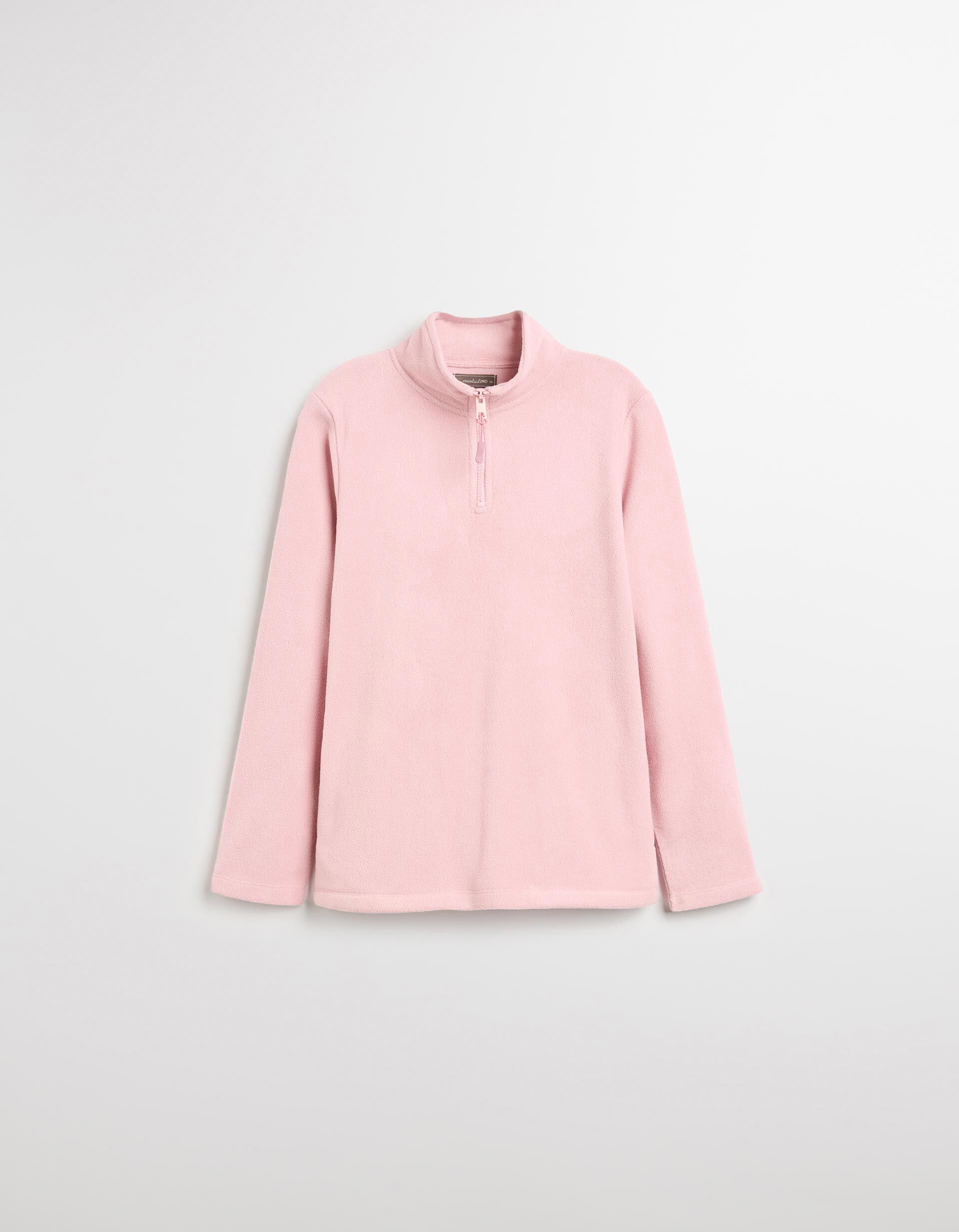 Comprar Online Camisola Polar com Fecho, Mulher, Rosa