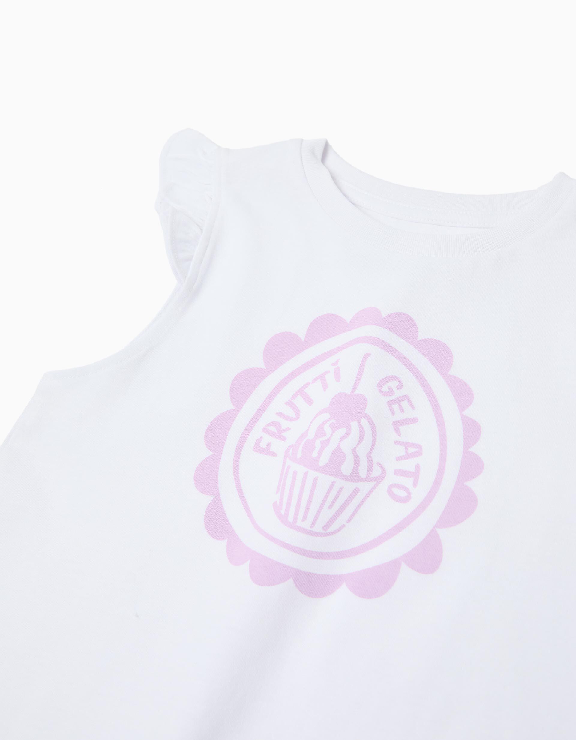 Comprar Online T-shirt Estampada, Menina, Branco