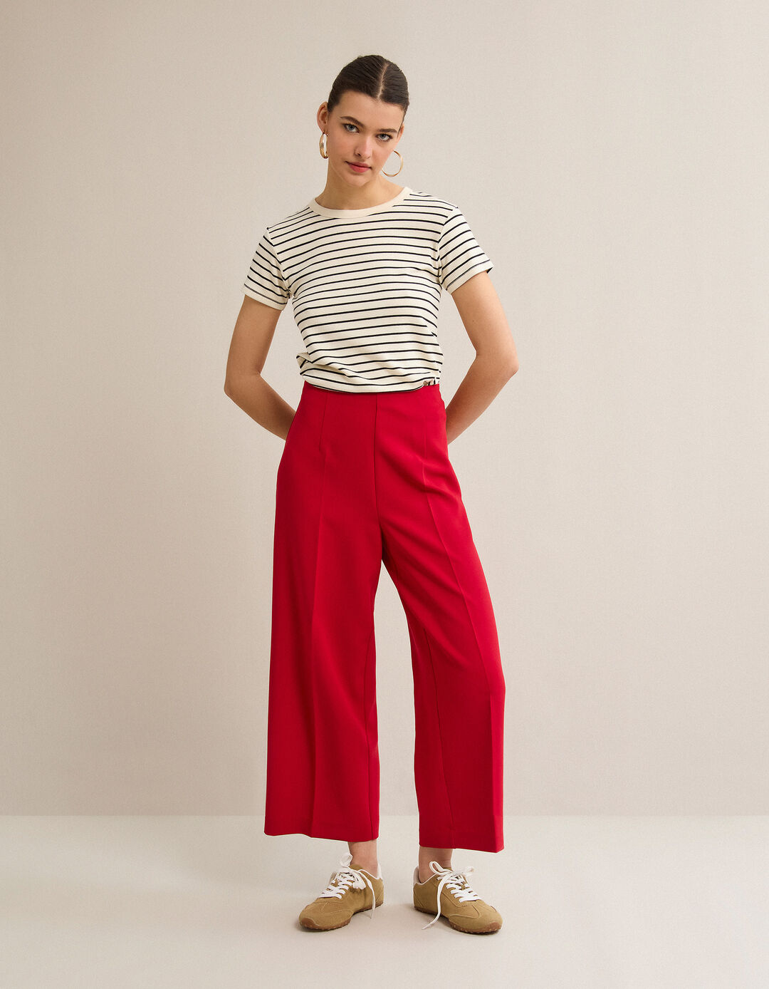 Cal&ccedil;as Culotte, Mulher, Vermelho