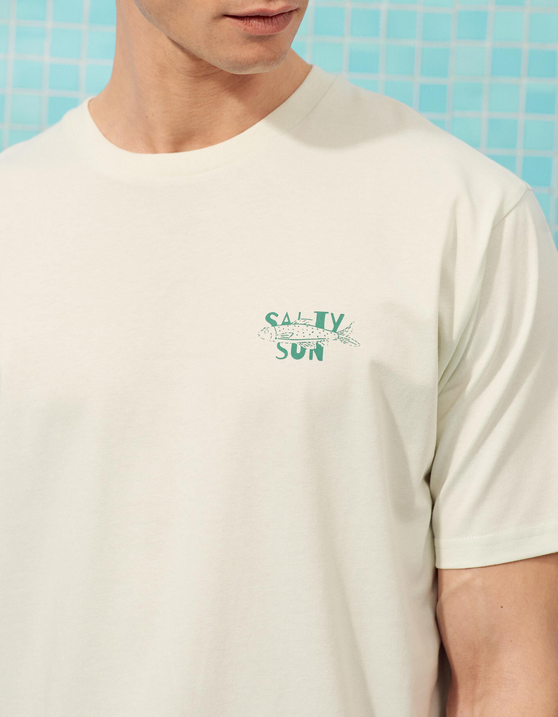Comprar Online T-shirt Estampada, Homem, Verde &Aacute;gua
