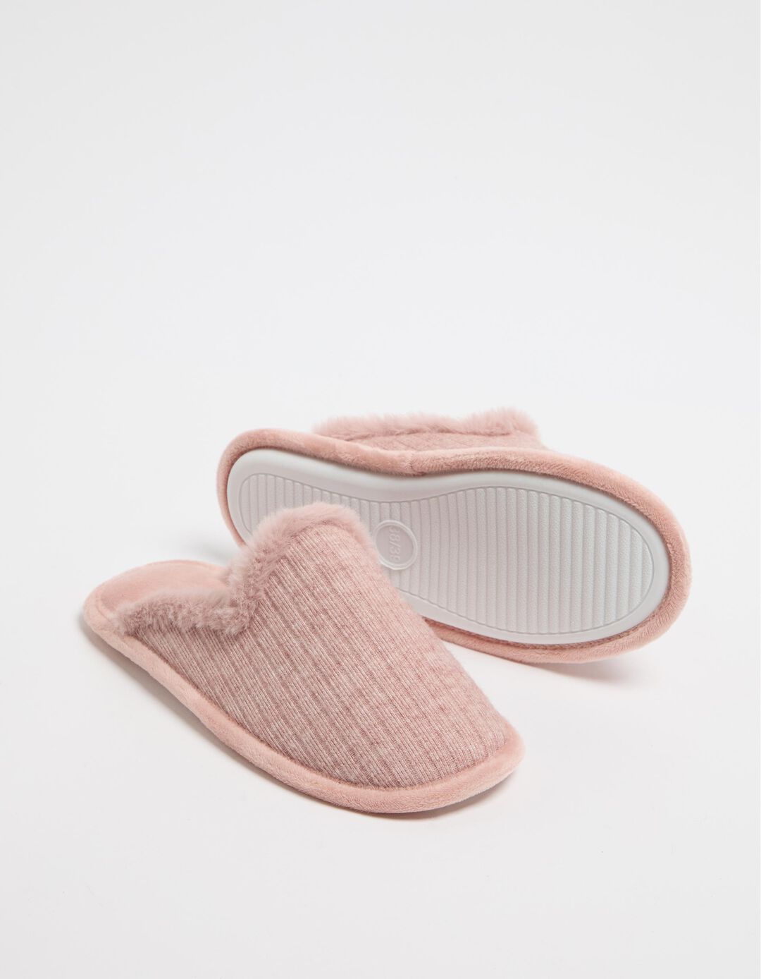 Chinelos Malha Detalhe Pelo Sintético, Mulher, Rosa