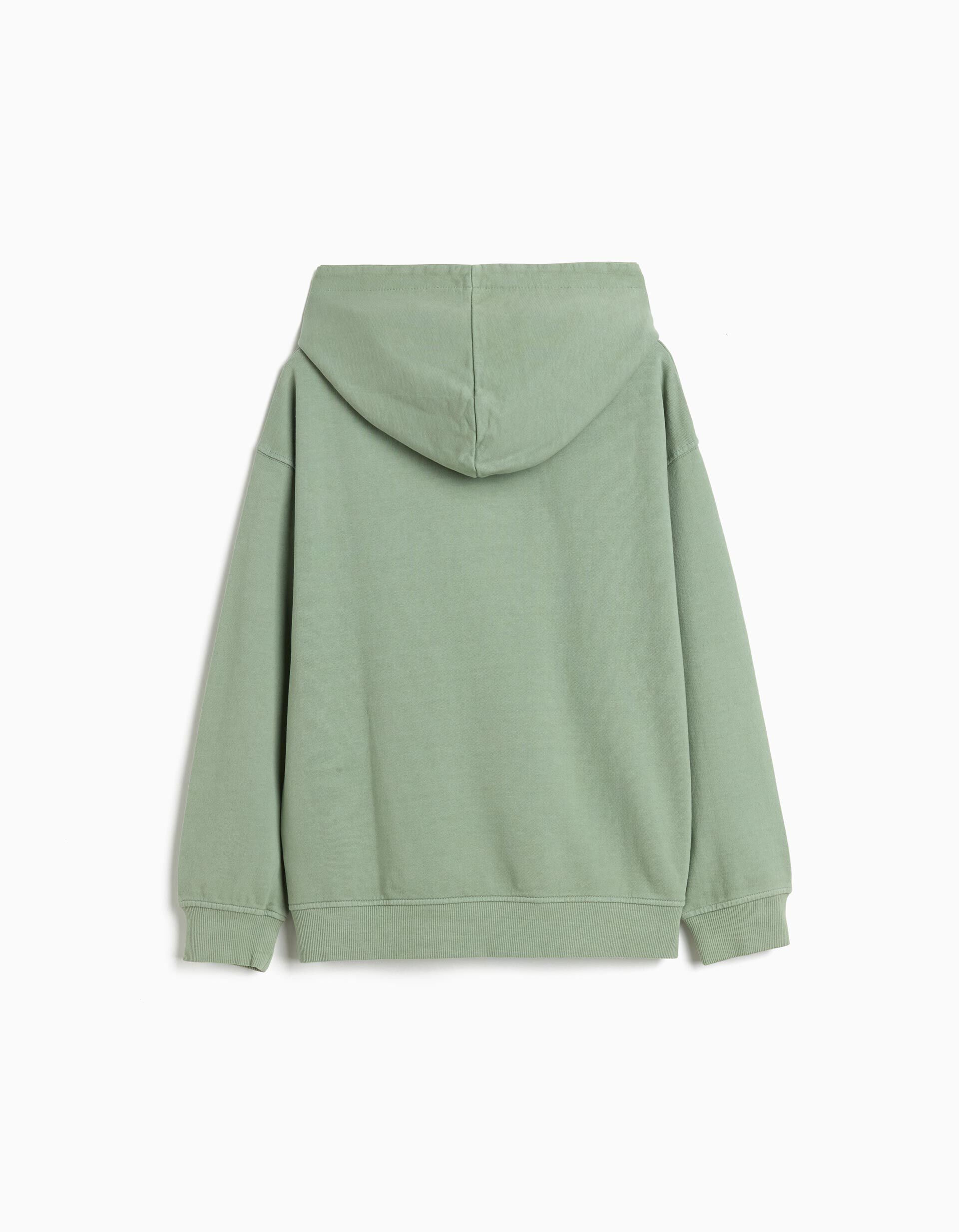 Comprar Online Sweatshirt com Capuz, Menino, Verde Claro