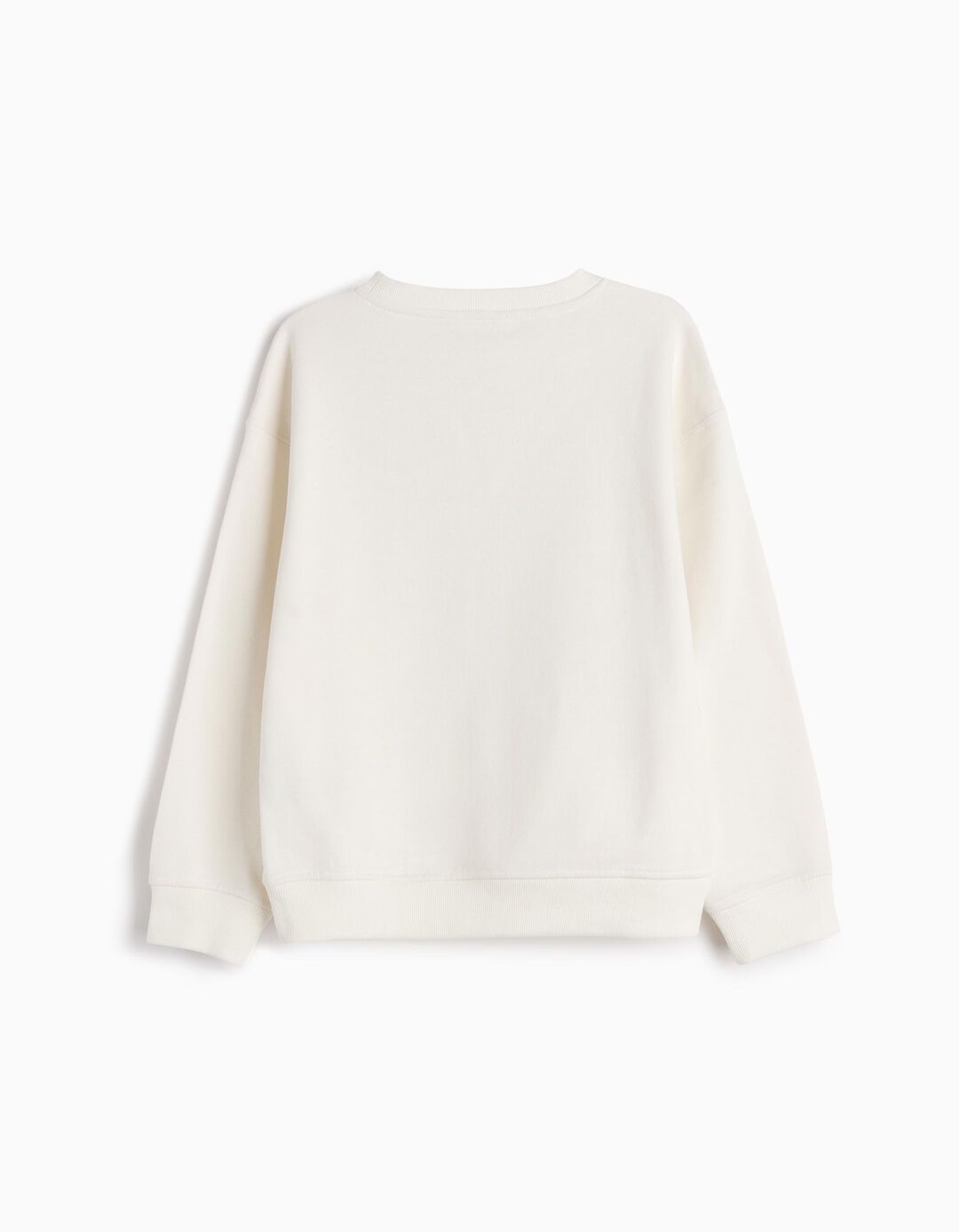 Sweatshirt de Felpa Estampado, Menino, Branco