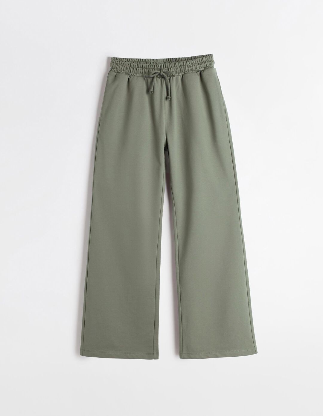 Joggers Wide Leg, Mulher, Verde Claro